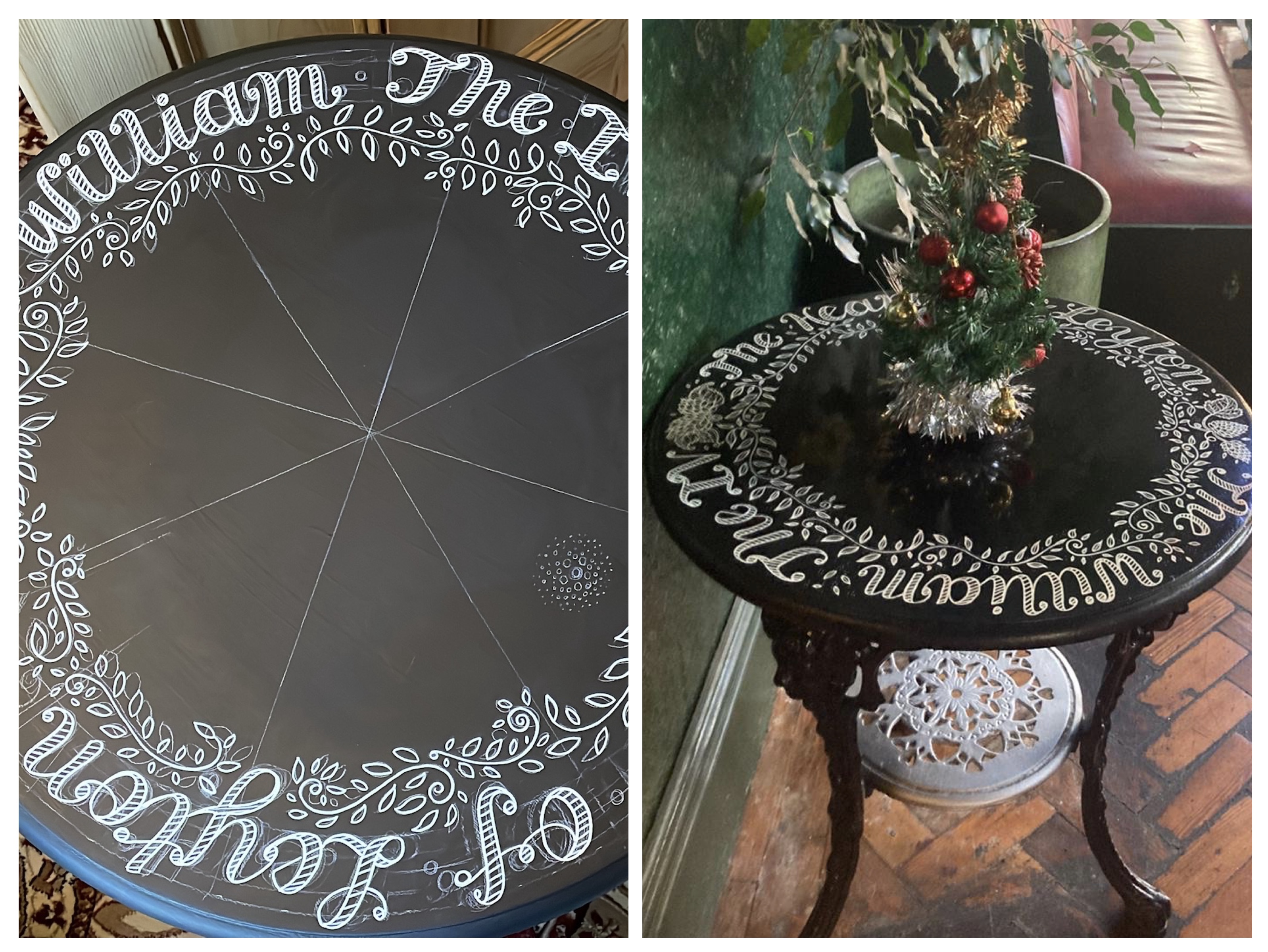 Handpainted table